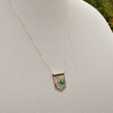 Load image into Gallery viewer, Sterling Moon Banner Necklace with Morning Star Turquoise

