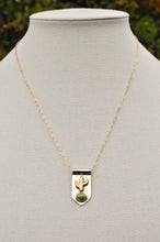 Load image into Gallery viewer, Saguaro Cactus Banner Necklace with Morning Star Turquoise I
