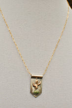 Load image into Gallery viewer, Saguaro Cactus Banner Necklace with Morning Star Turquoise I
