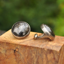 Load image into Gallery viewer, Pyrite Cuff Links
