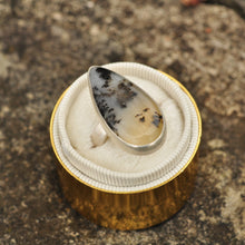 Load image into Gallery viewer, Dendritic Agate Statement Ring - Size 8
