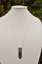 Load image into Gallery viewer, Arrow Banner Necklace with Morning Star Turquoise
