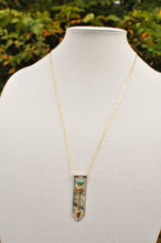 Load image into Gallery viewer, Arrow Banner Necklace with Kingman Turquoise
