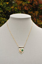 Load image into Gallery viewer, Moon Banner Necklace with Morning Star Turquoise I
